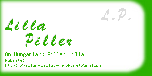 lilla piller business card